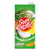 Sun Exotic Pineapple and Coconut fruit juice drink 1L - British product