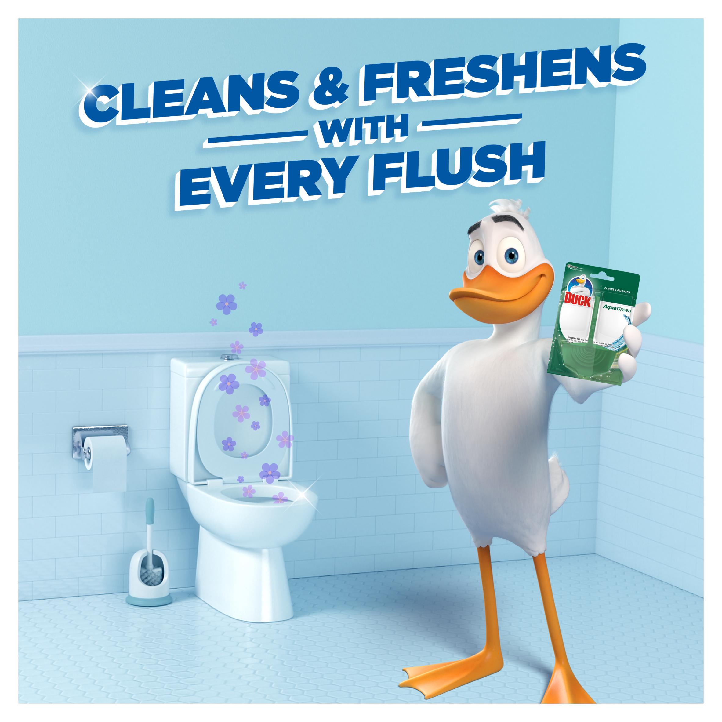 Duck Aqua Green Rim Block Toilet Cleaner 36g - British product