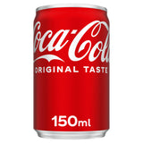 Coca-Cola Original Taste 150ml can, imported from the UK