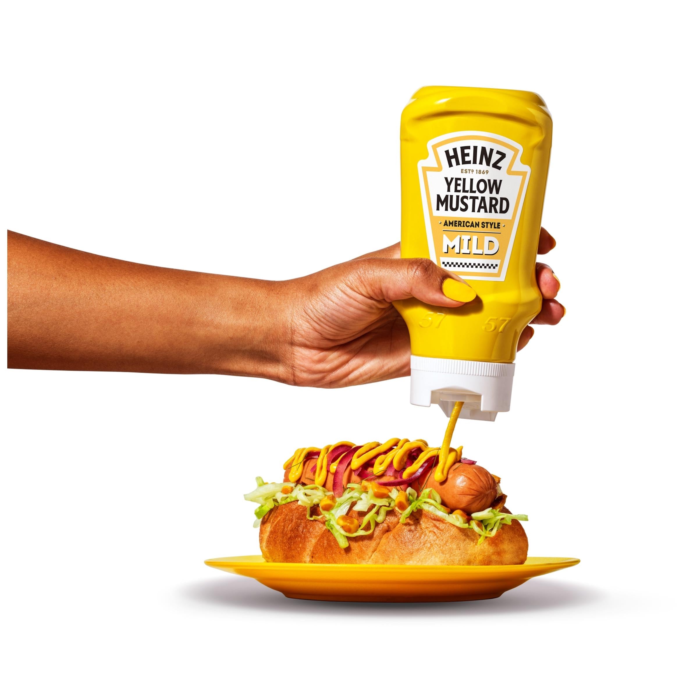 Heinz American Style mild yellow mustard 445g, UK version