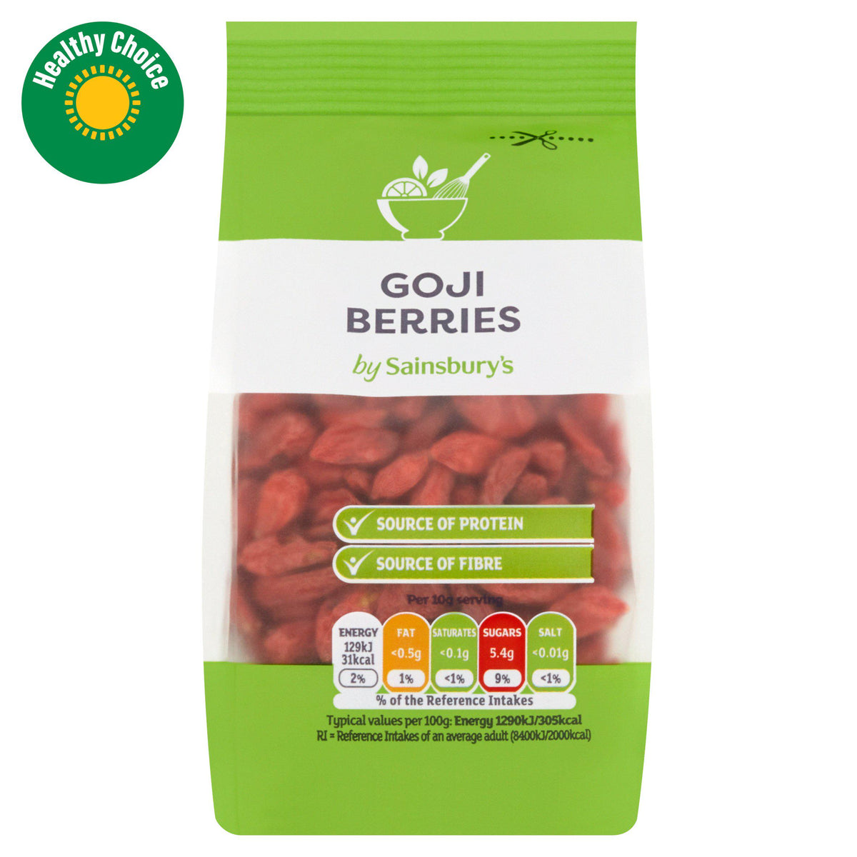 Sainsbury's Goji Berries Dried 100g (British brand)
