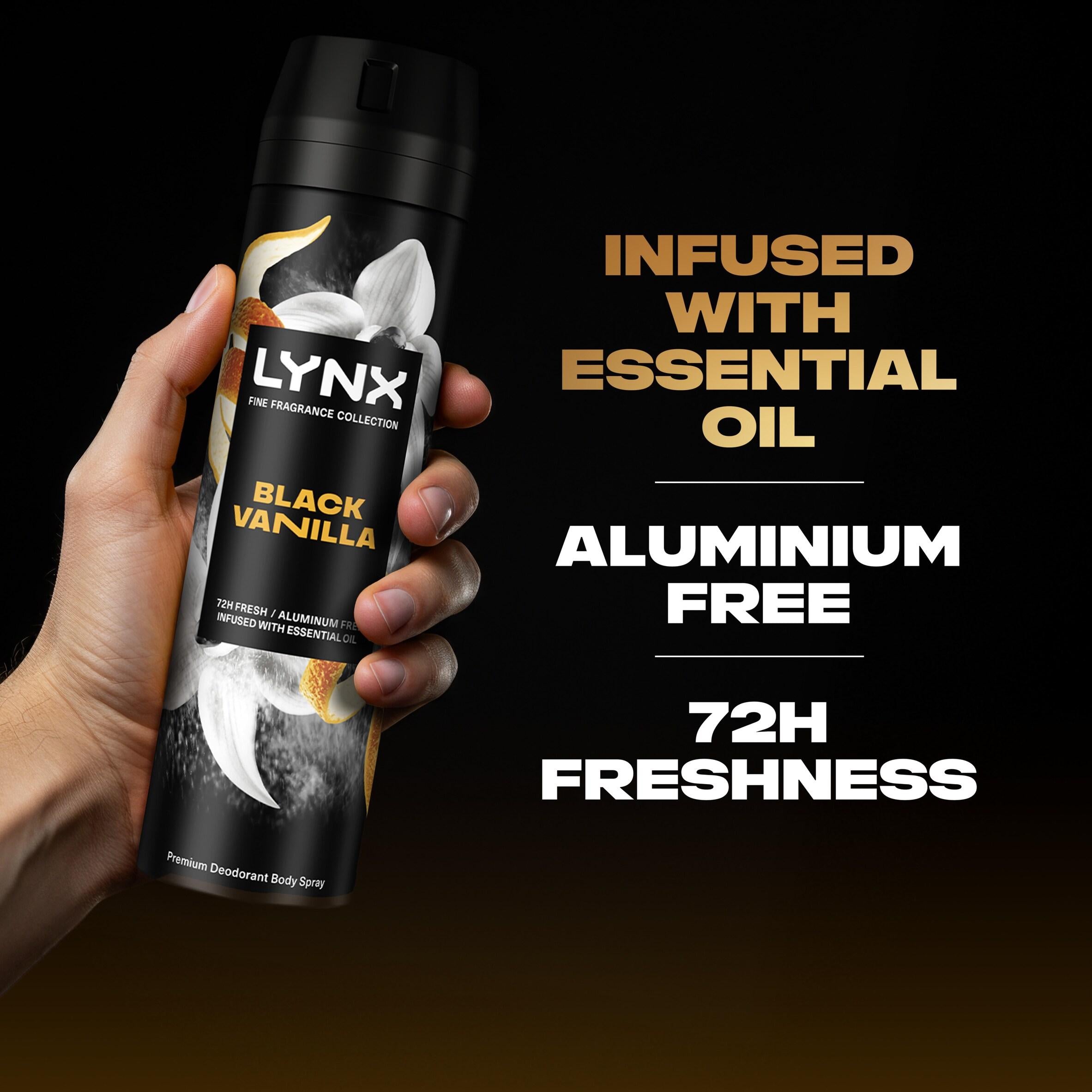 Lynx Black Vanilla body spray 200ml (British brand)