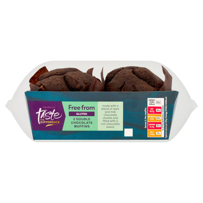 Sainsburys Sainsbury's Taste the Difference Free From Chocolate Muffins 200g- Buy online at McGrocer