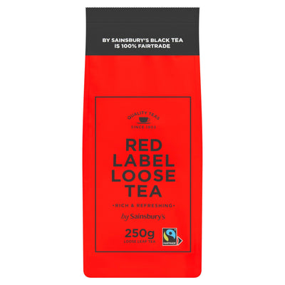Sainsburys Sainsbury's Red Label Fairtrade Loose Leaf Tea 250g- Buy online at McGrocer