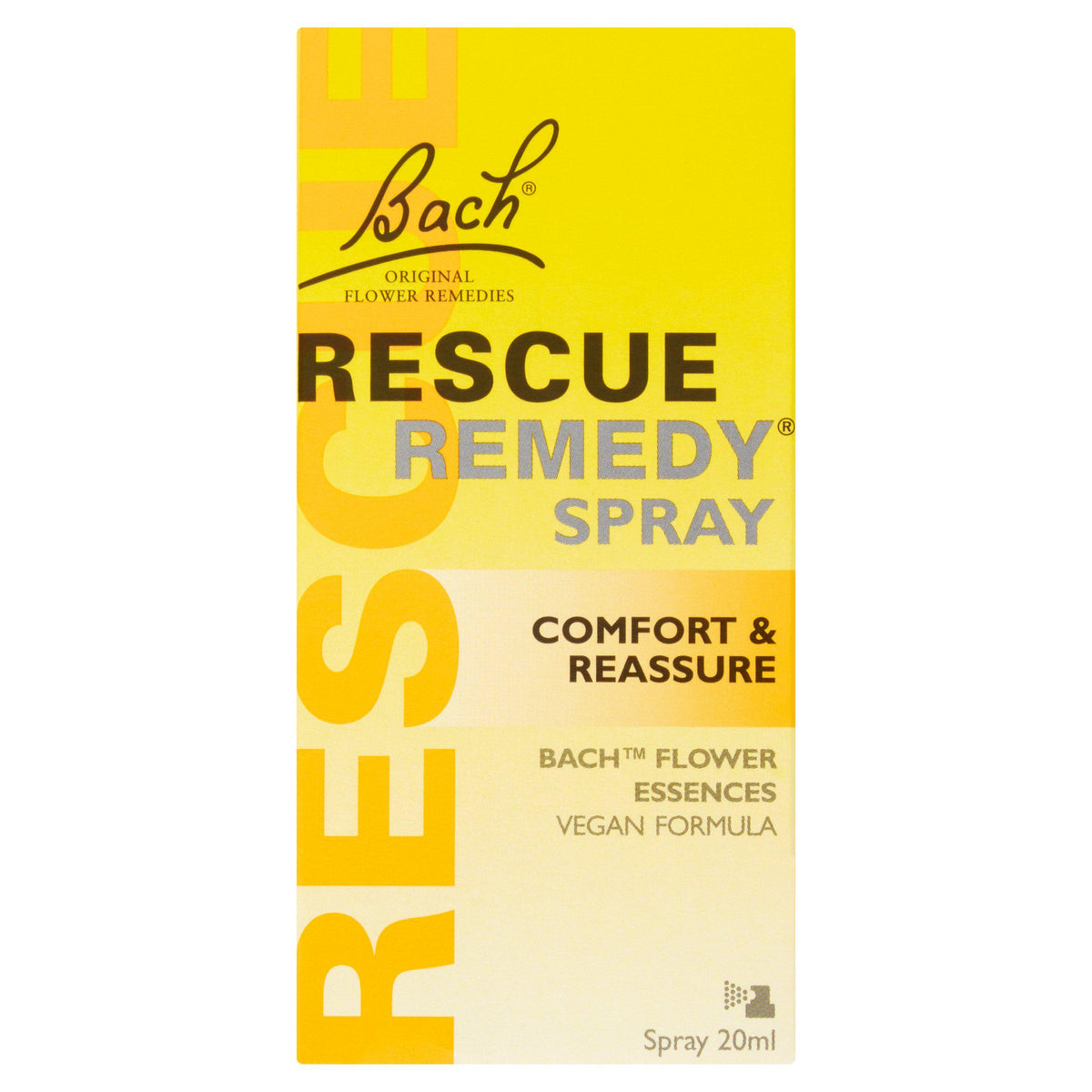 Bach flower remedy spray Rescue 20ml, imported from the UK