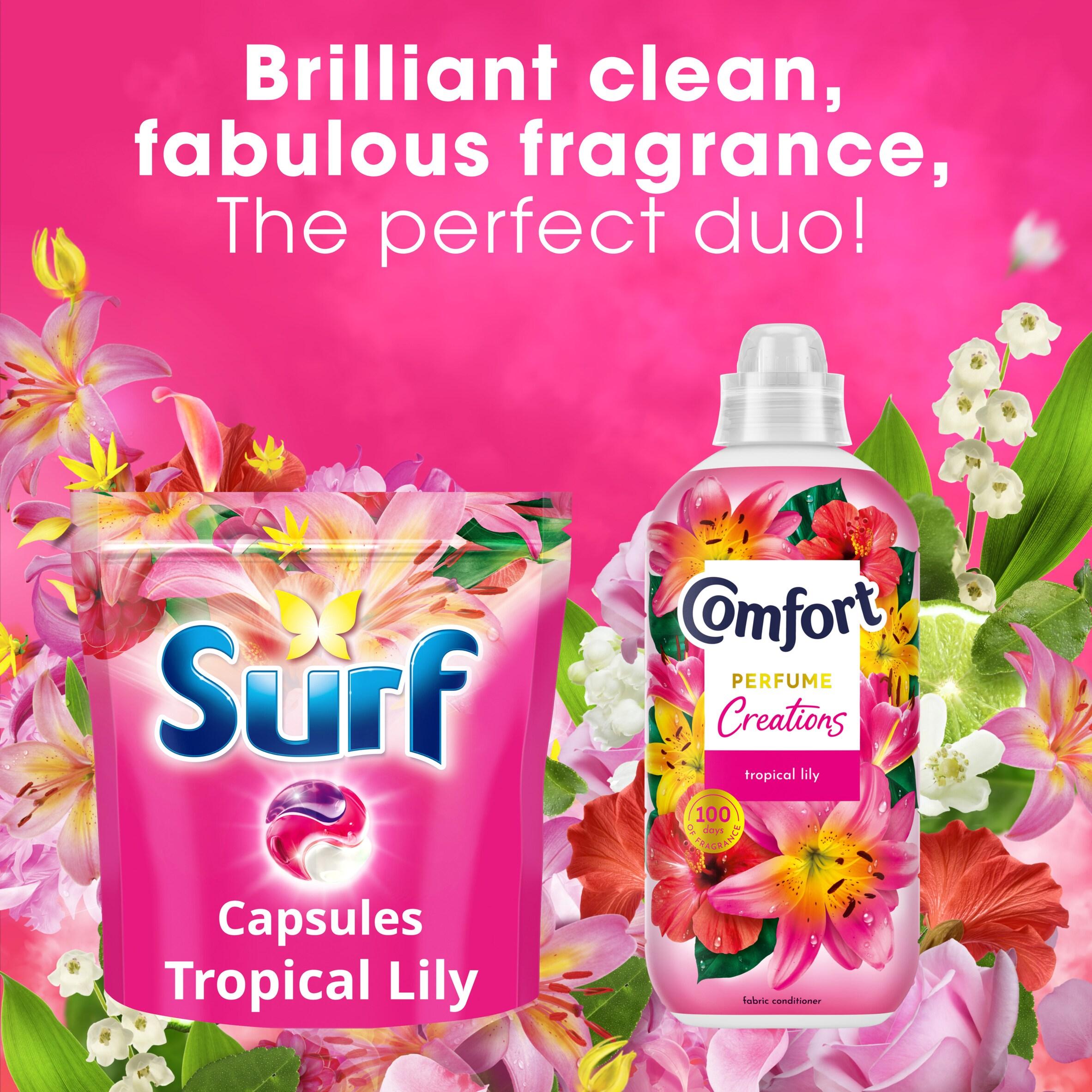 Surf Laundry Capsules Tropical Lily 51 Washes (British brand)
