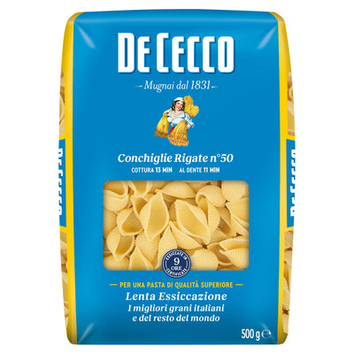 Sainsburys De Cecco Conchiglie Rigate Pasta 500g- Buy online at McGrocer