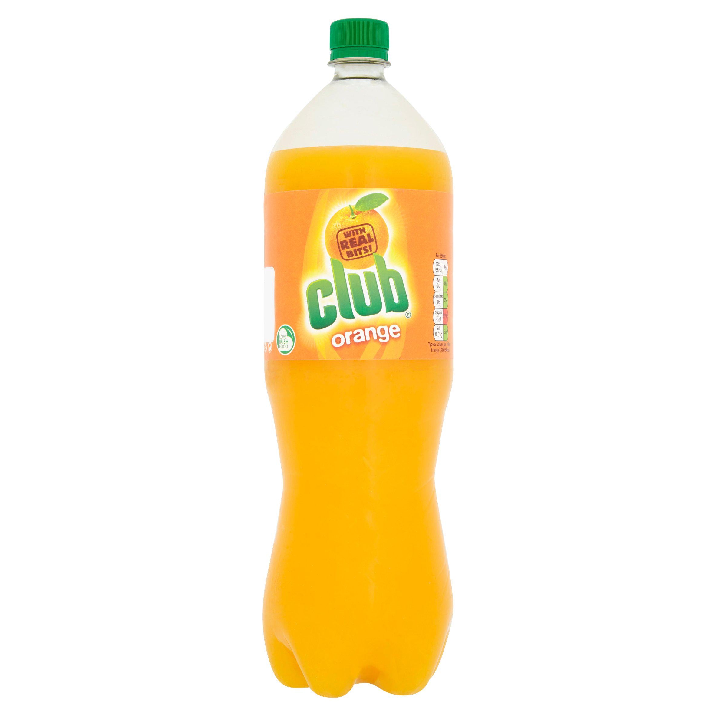 Club Orange 1.75L carbonated orange soft drink (British brand)