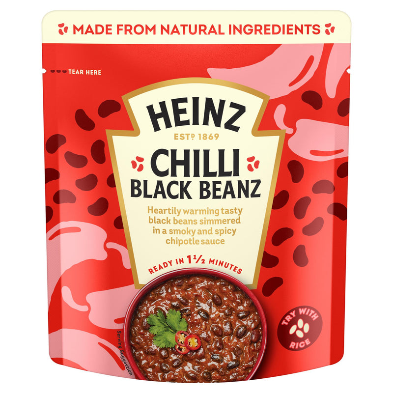 Heinz Chilli Black Beans Mexican Style 250g, UK version