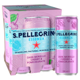 San Pellegrino Essenza sparkling water cherry pomegranate 4x330ml, imported from the UK