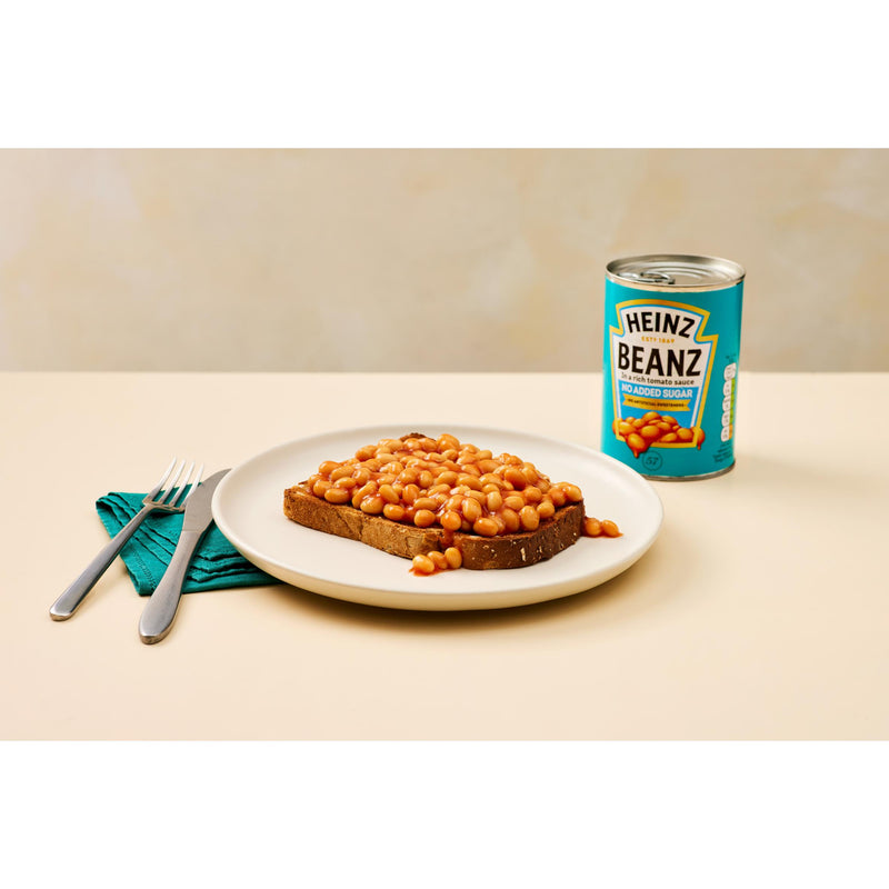 Heinz no added sugar baked beans 6 pack, British brand