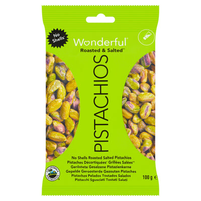 Sainsburys Wonderful Roasted Salted XXL Pistachios 100g- Buy online at McGrocer