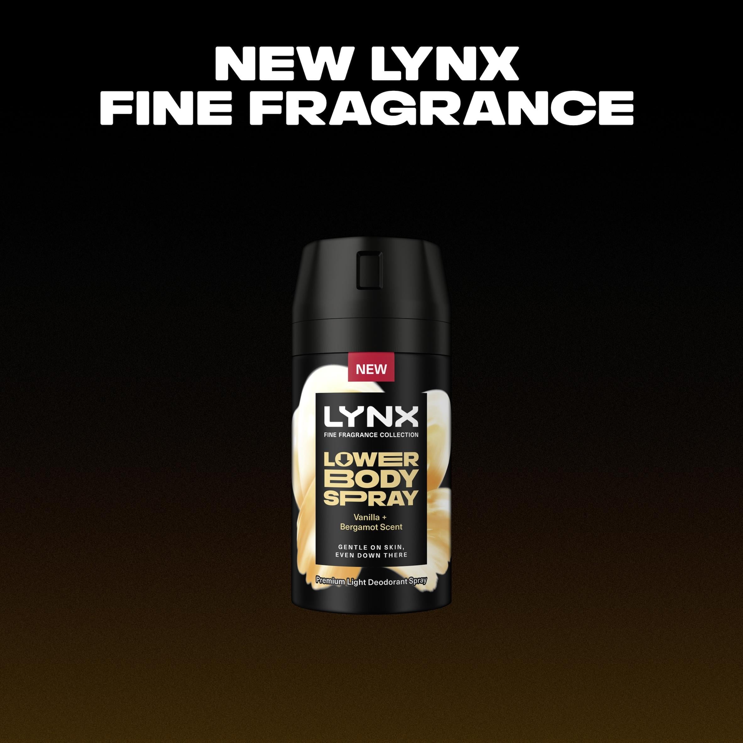 Lynx Vanilla Bergamot lower body spray 100ml - British product