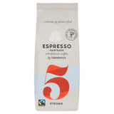 Sainsbury's Italian espresso coffee beans strength 5 227g (British brand)