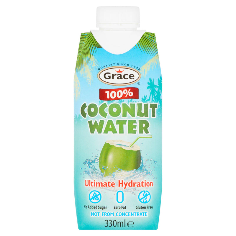 Grace coconut water 330ml can, UK version