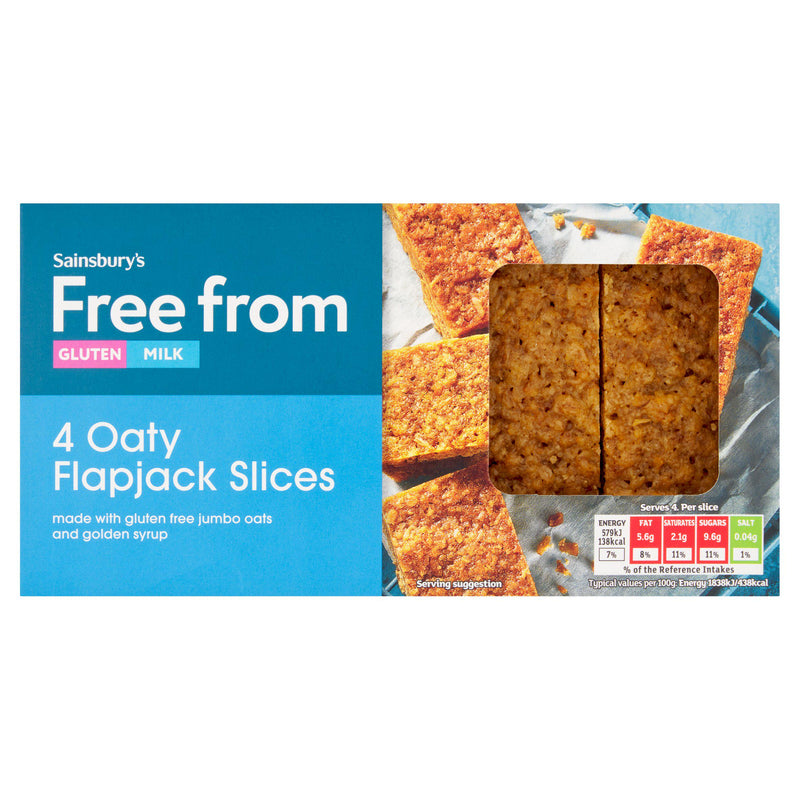 Sainsbury's free from flapjack slices 126g, UK version