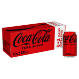Coca-Cola Zero Sugar soft drink 8 x 330ml, imported from the UK