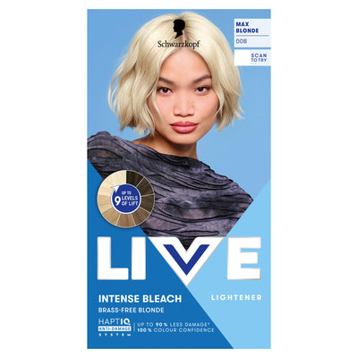 Sainsburys Schwarzkopf 00B Max Blonde Live Intense Bleach Hair Lightener Dye- Buy online at McGrocer