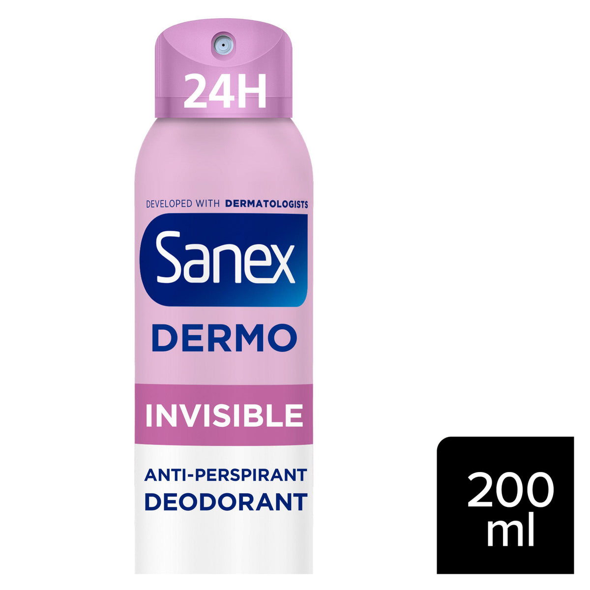 Sanex Derma Care+ Invisible antiperspirant spray deodorant 200ml, UK version