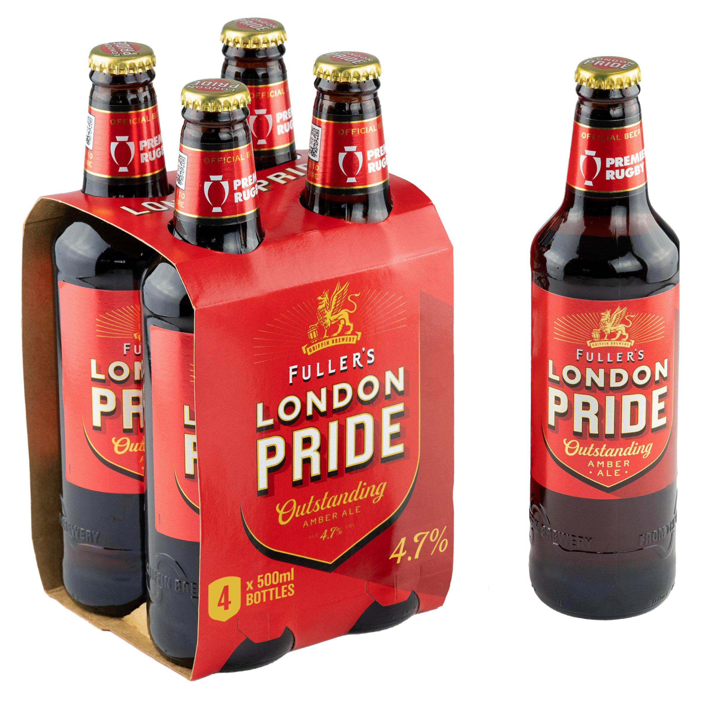 Fuller's London Pride amber ale beer bottles 4x500ml (British brand)