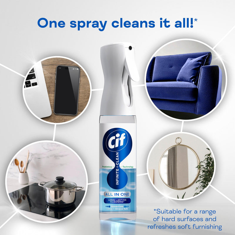 Cif cleaning spray Sensitive Lotus & Mineral Salt 280ml - British product