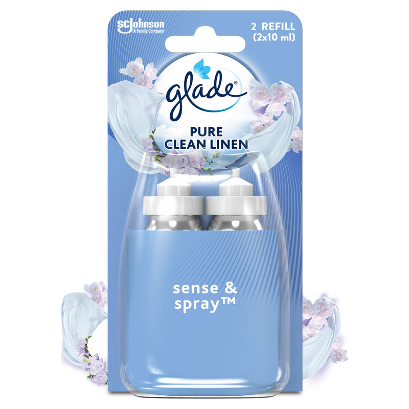 Glade air freshener twin refill Clean Linen 2 x 18ml, UK version