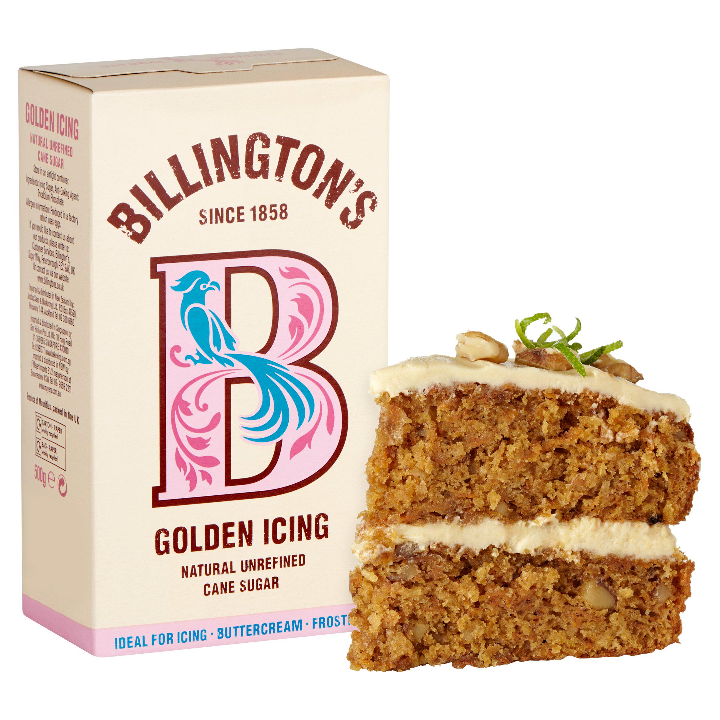 Billington's golden icing sugar 500g (British brand)