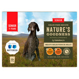 Sainsbury's senior dog food 12x100g, imported from the UK