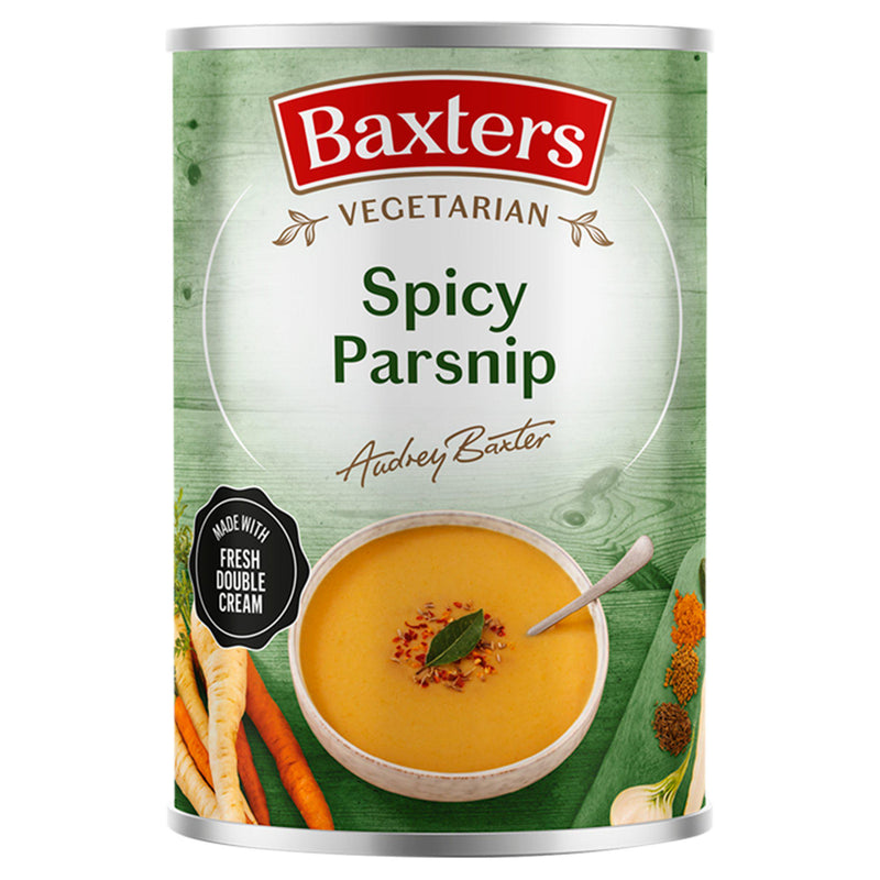 Baxters spicy parsnip soup 400g can (British brand)