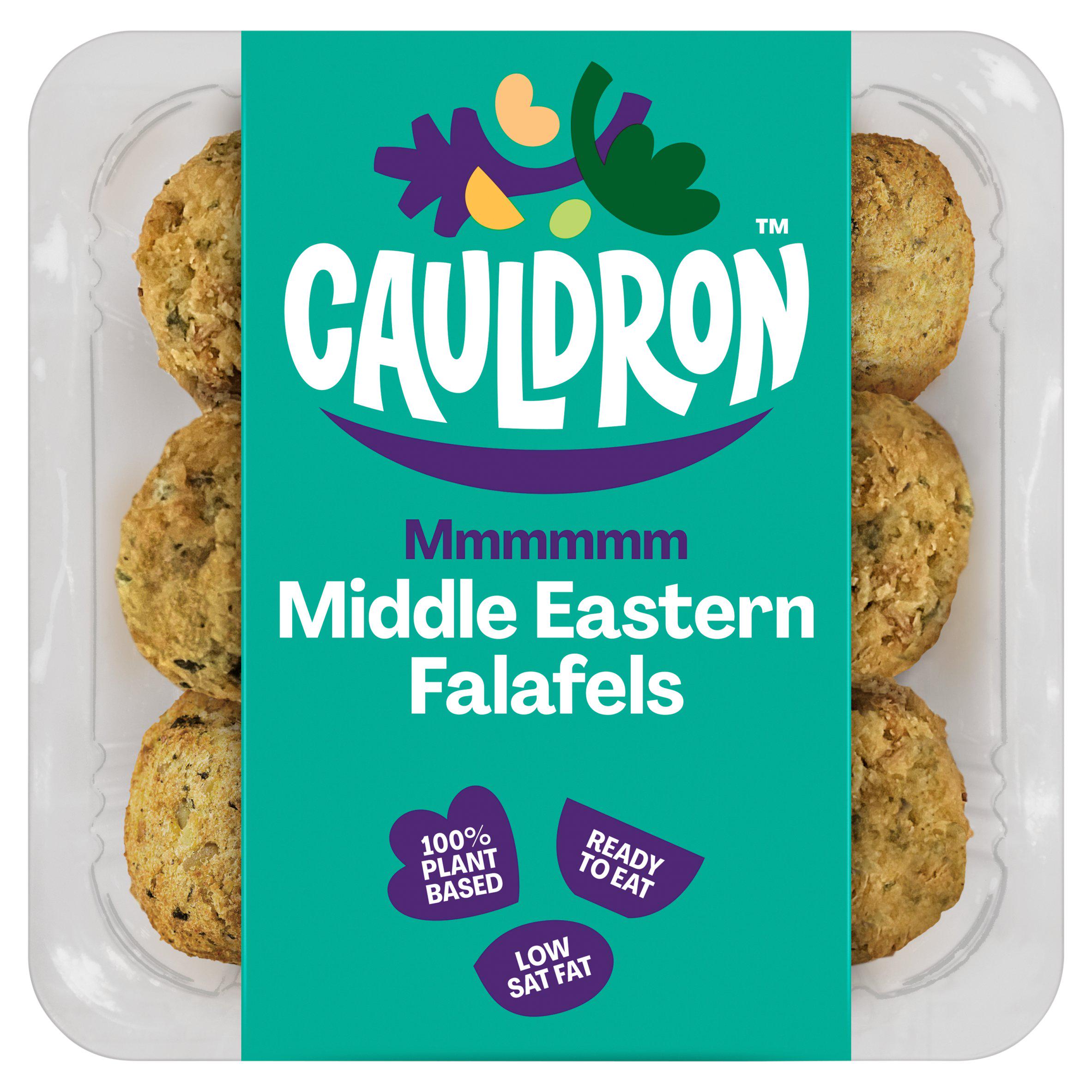 Cauldron Falafels Ready To Eat 200g, imported from the UK