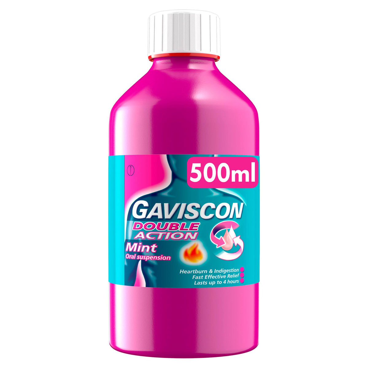Gaviscon Double Action heartburn relief liquid Mint 500ml (British brand)