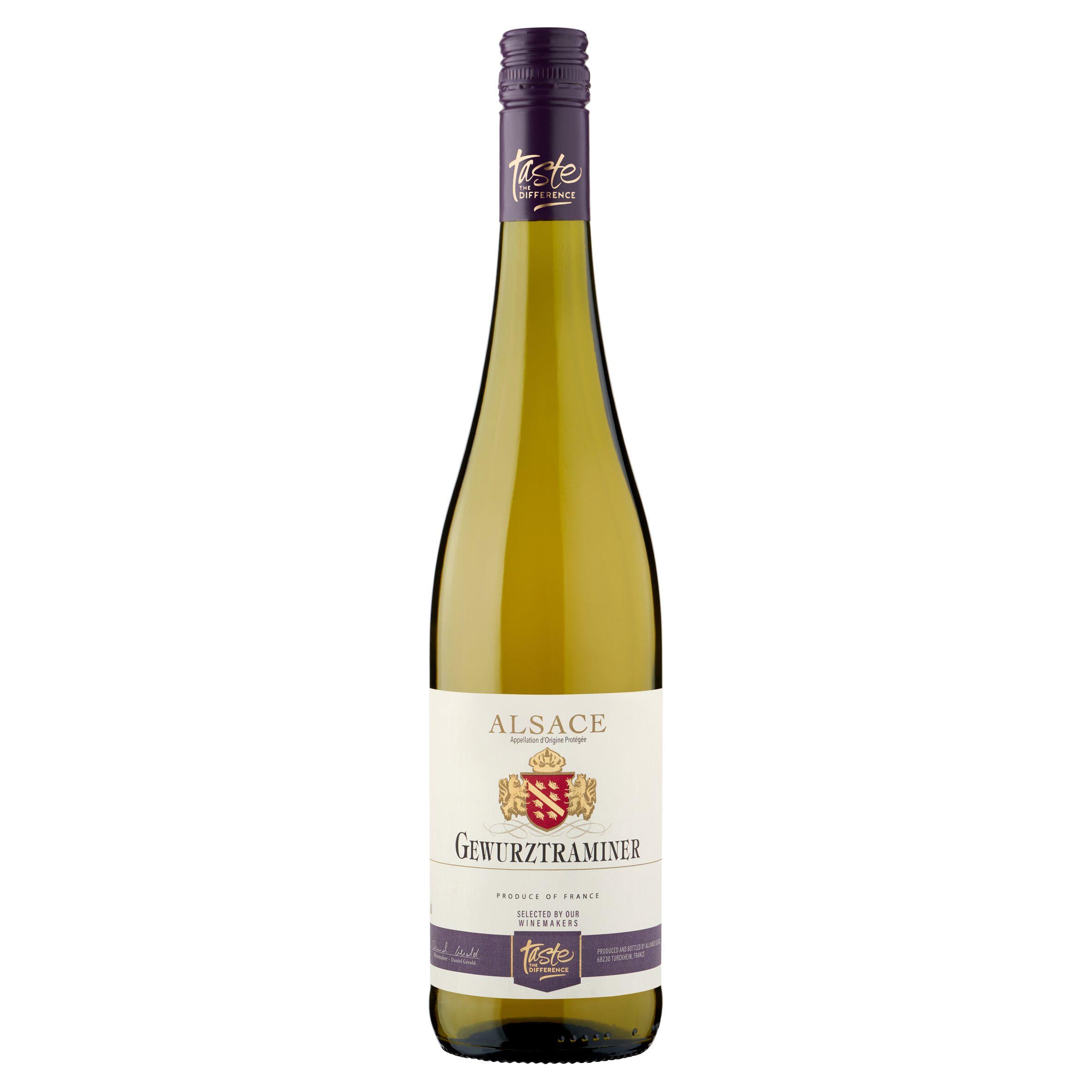 Sainsbury's Taste the Difference Alsace Gewurztraminer white wine 75cl - British product