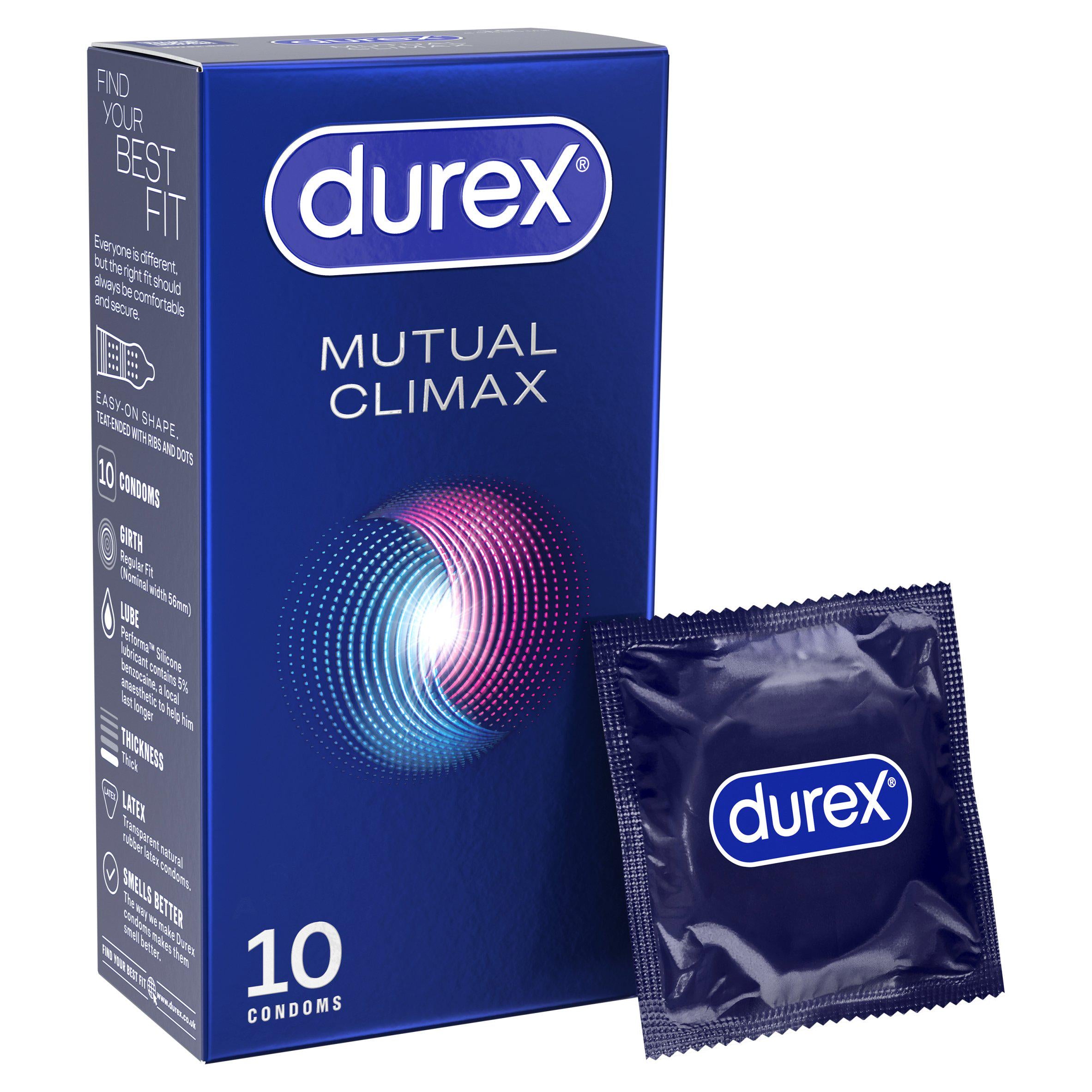 Durex Mutual Climax Condoms 10 pack, UK version