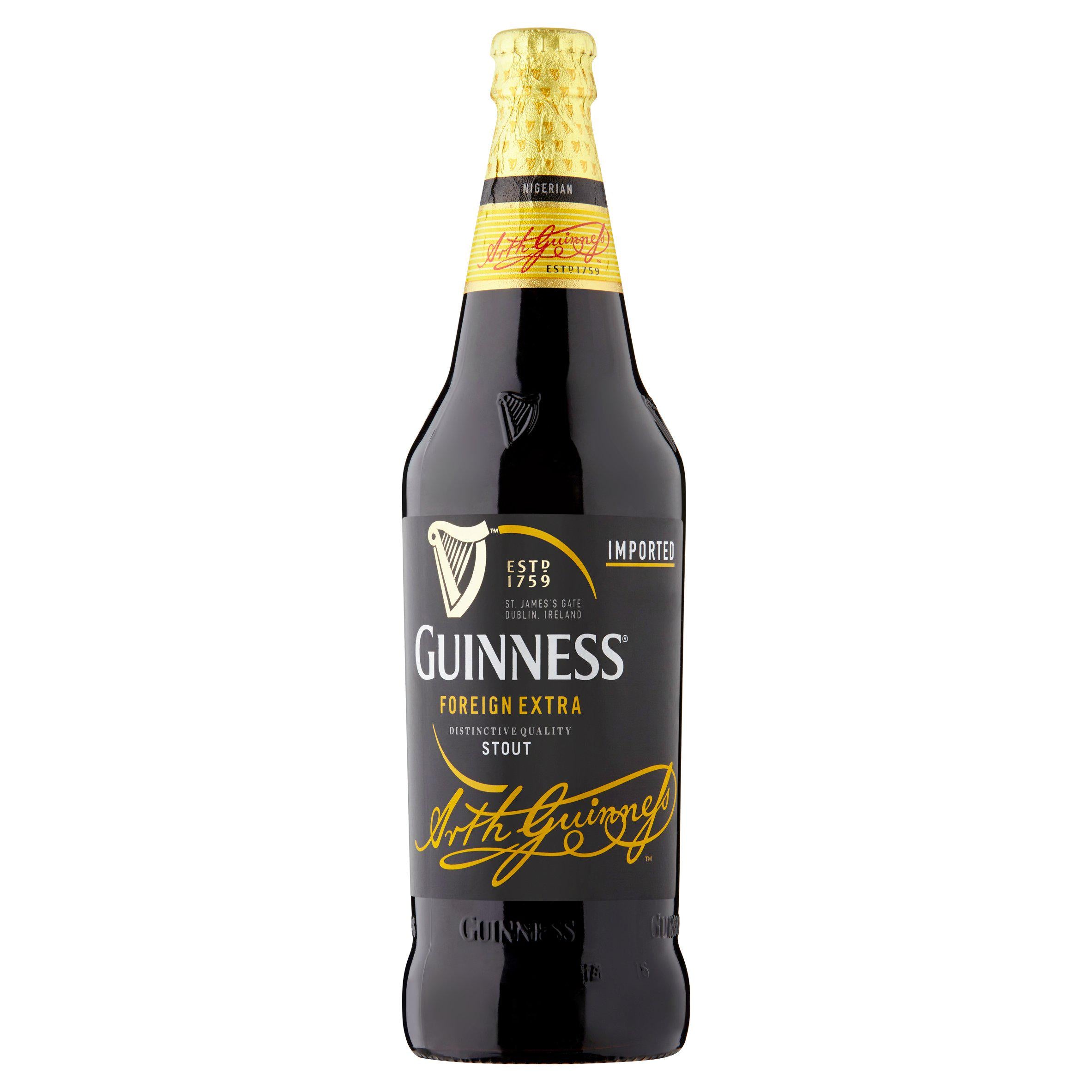 Guinness Foreign Extra Stout beer 600ml, UK version