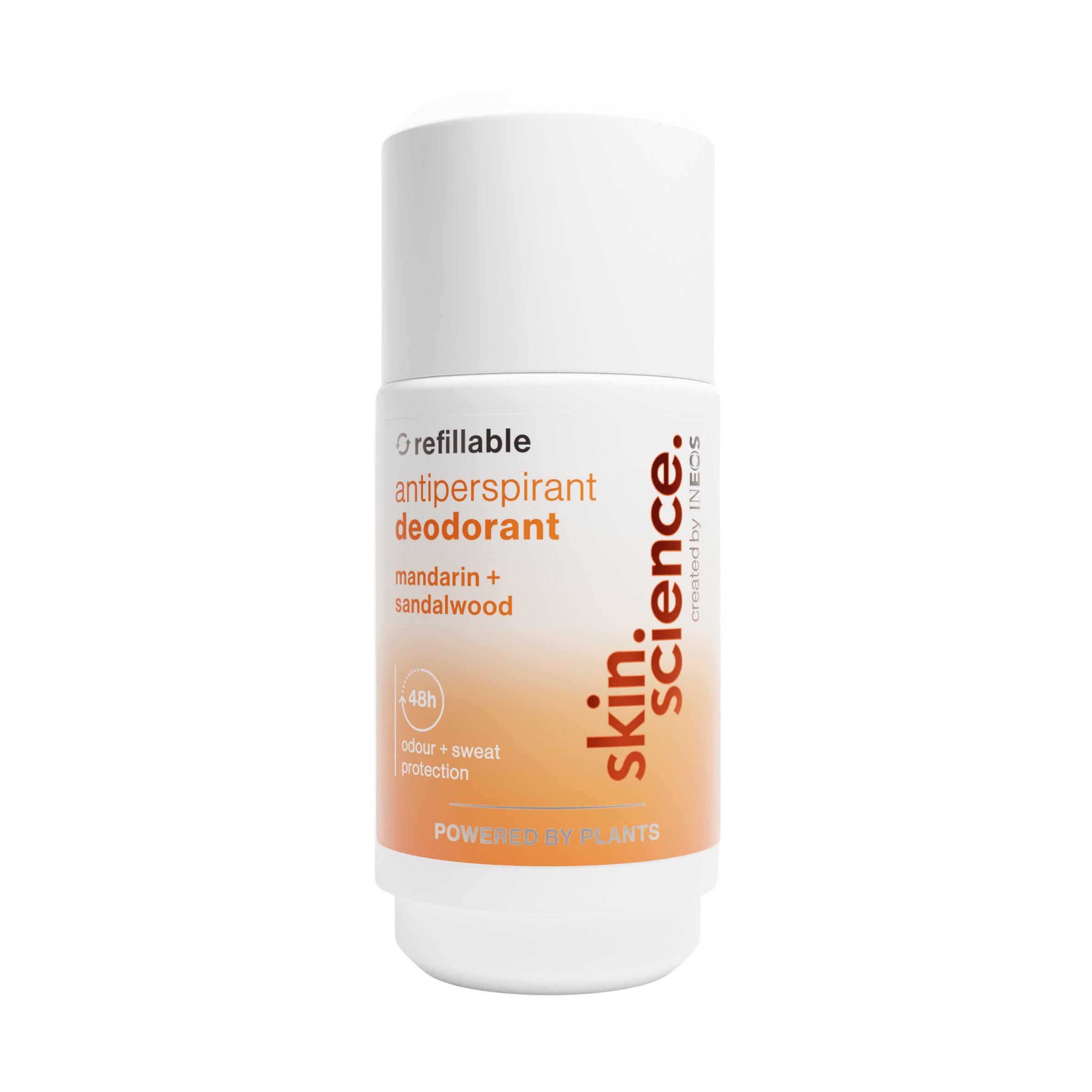 Ineos roll on deodorant mandarin sandalwood 50ml, UK version