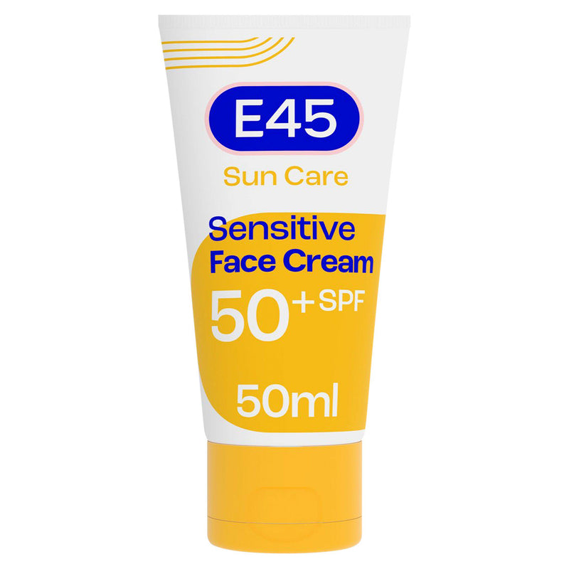 E45 sensitive face sun cream SPF50+ 50ml - British product