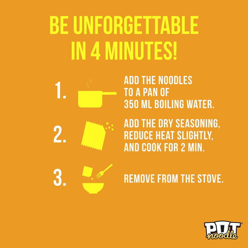 Pot Noodle curry instant noodles 114g, imported from the UK