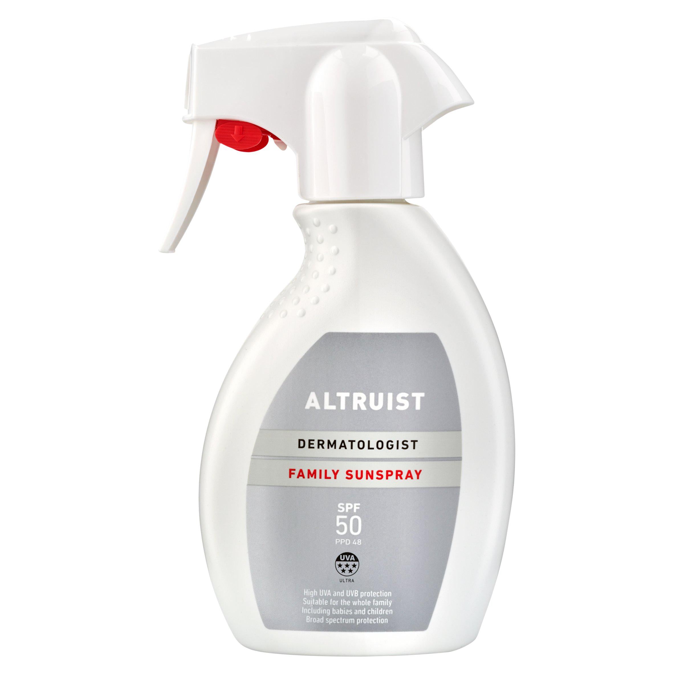 Altruist Dermatologist Sunspray SPF 50 250ml - British product