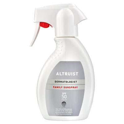 Sainsburys Altruist Dermatologist Family Sunspray SPF 50 Sun Protection Spray 250ml- Buy online at McGrocer