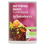 Sainsbury's red kidney beans in chilli sauce 400g, UK version