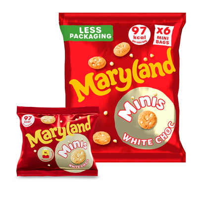 Sainsburys Maryland Minis White Chocolate Chip Cookies Multipack- Buy online at McGrocer