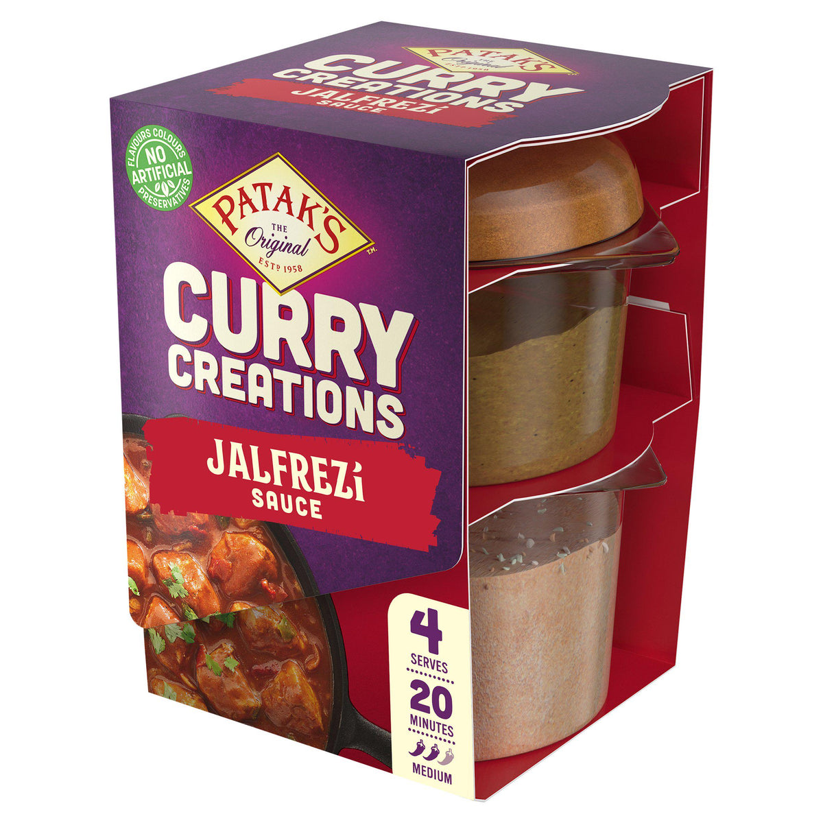 Patak's Jalfrezi curry sauce kit 160g (British brand)