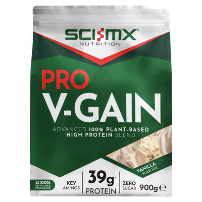 Sainsburys Sci-MX Nutrition Pro V Gain Protein Powder Vanilla 900g- Buy online at McGrocer
