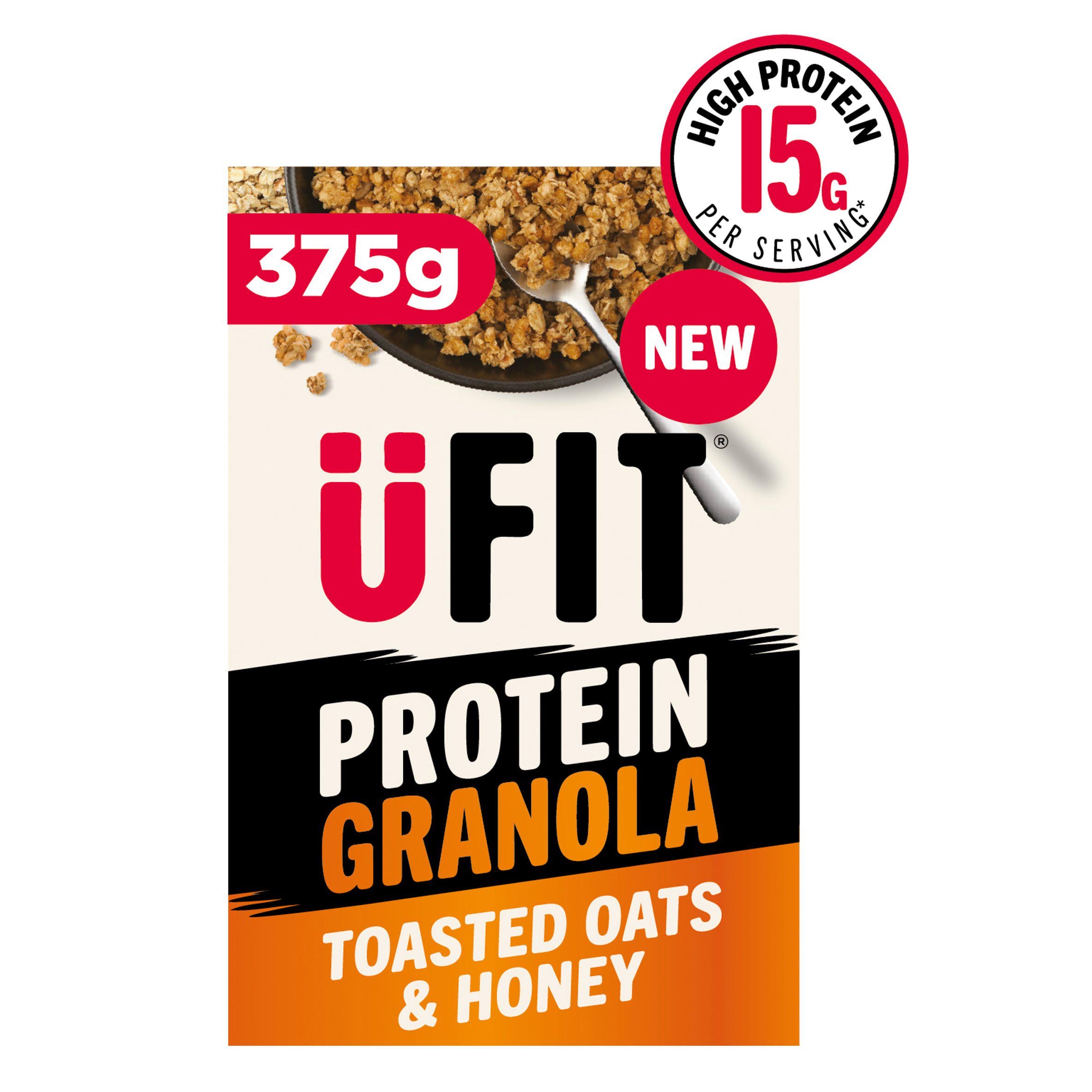 UFIT Protein Granola Toasted Oats & Honey 375g (British brand)