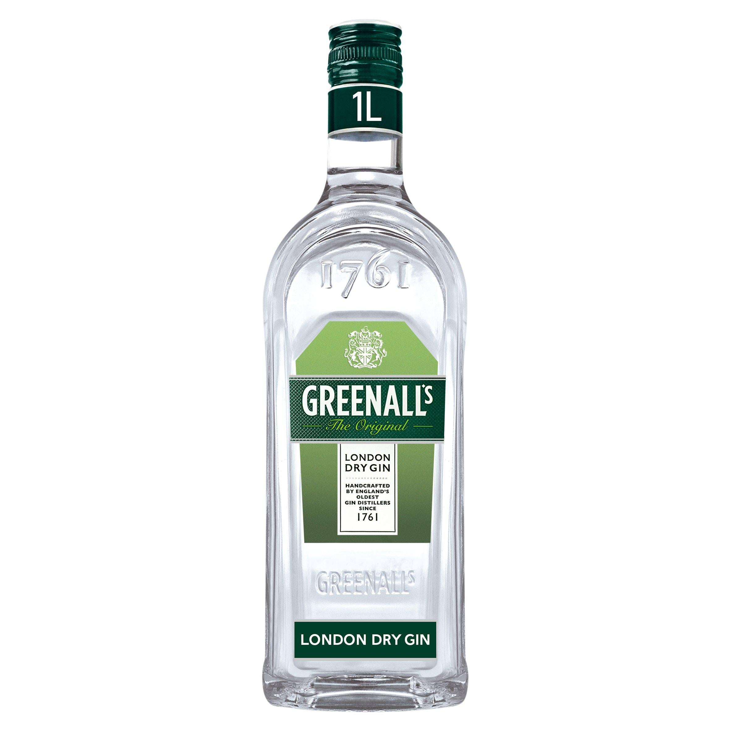 Greenall's Original London Dry Gin 100cl, imported from the UK
