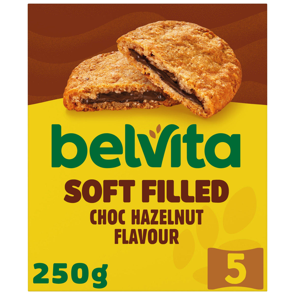Belvita soft baked bars chocolate hazelnut 5x50g, UK version