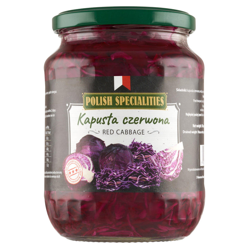 Polish Specialities red cabbage 650g pickled, imported from the UK