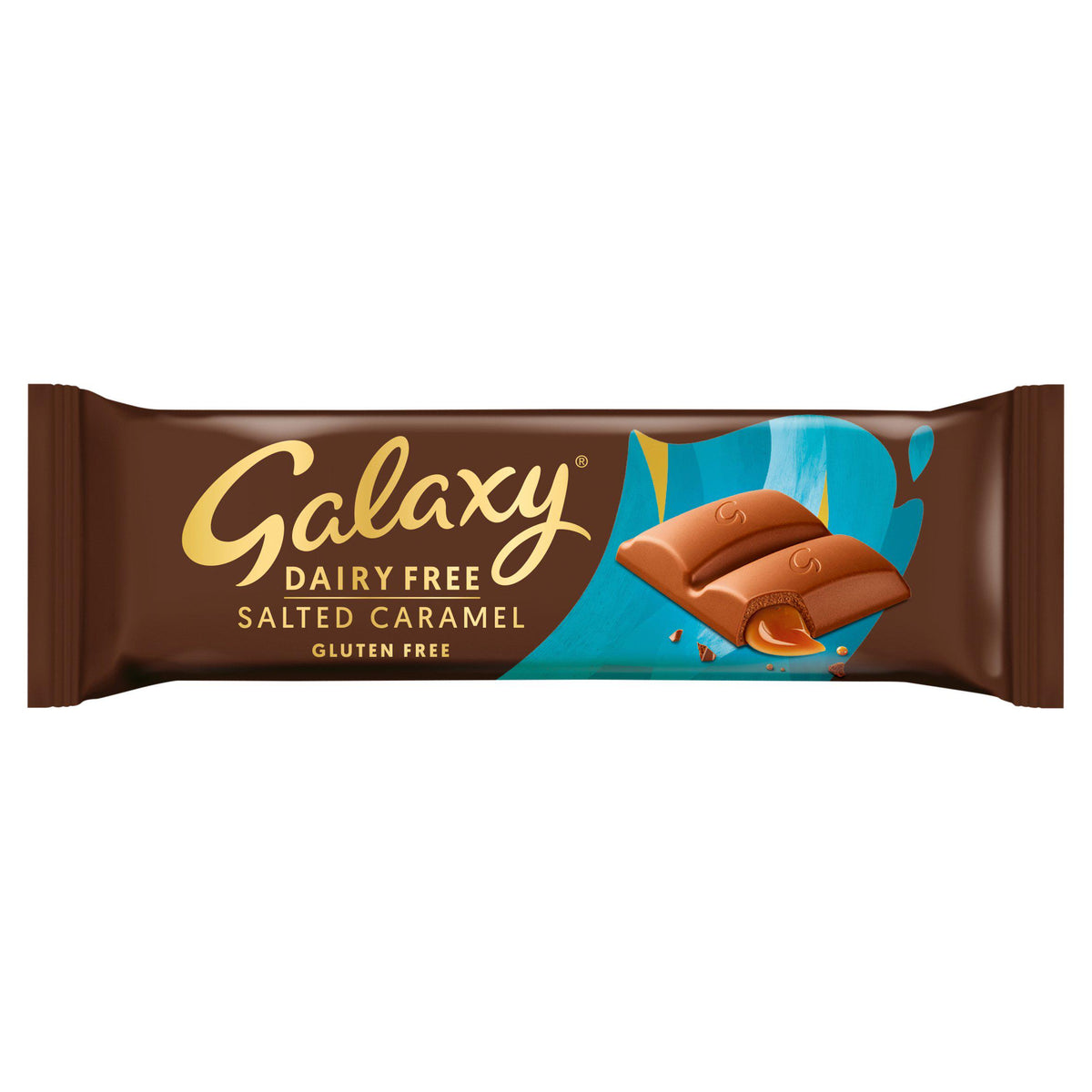 Galaxy dairy free chocolate salted caramel 40g, imported from the UK