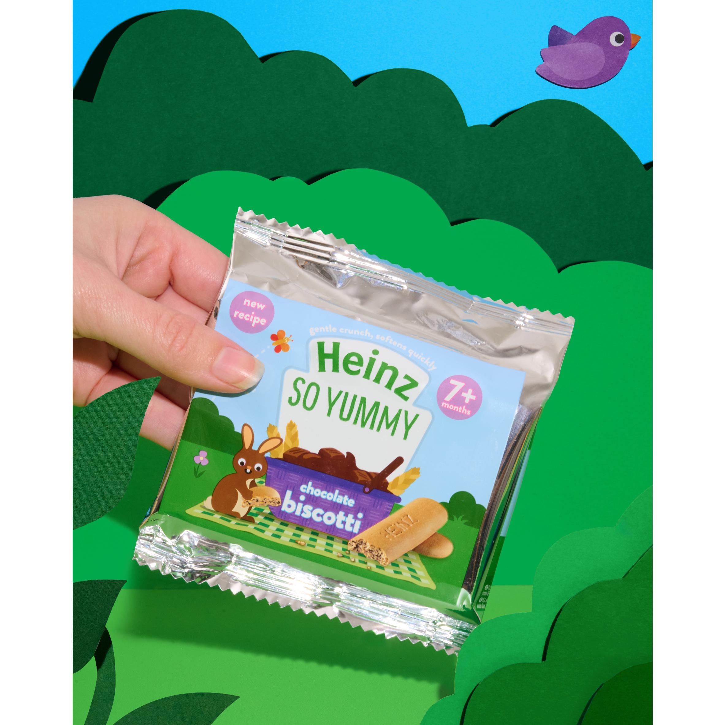 Heinz chocolate biscotti baby snacks 60g, imported from the UK
