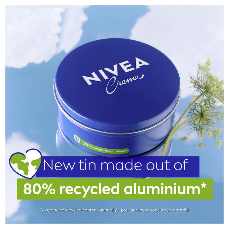 Nivea Creme moisturiser for face body and hands 400ml (British brand)